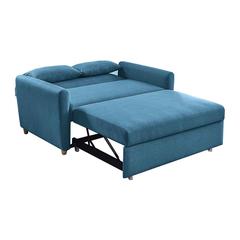 Alpha 2-Seater Fabric Sofa Bed Danube Home (Ocean Blue)