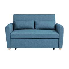 Alpha 2-Seater Fabric Sofa Bed Danube Home (Ocean Blue)