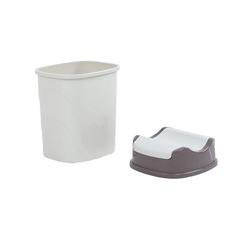 Danube Home Download Plastic Dustbin (50 L, Cream)