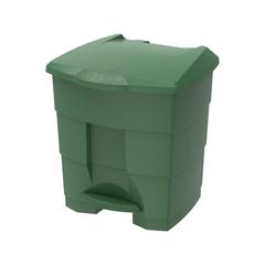 Cosmoplast Plastic Step-on Waste Bin W/Pedal (30 L, Hunter Green)