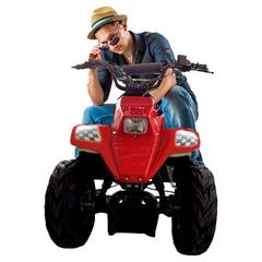Myts ATV Quad Bike W/Reverse & Carrier (150 cc, Red)