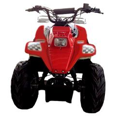 Myts ATV Quad Bike W/Reverse & Carrier (150 cc, Red)