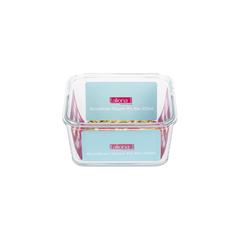 Taliona Boro Pro Borosilicate Glass Food Container (950 ml, Square)