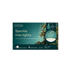 Kaemingk Lumineo Micro LED 672 Bulbs Sparkling Tree Lights (210 cm, Warm White & Classic Warm)