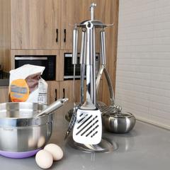 Fissman Zonda Stainless Steel Kitchen Tools Set W/ Stand (6 Pc.)