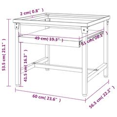 vidaXL Washing Machine Pedestal with Pull-Out Shelf White