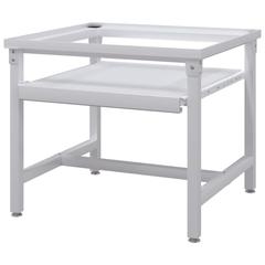 vidaXL Washing Machine Pedestal with Pull-Out Shelf White