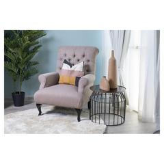 Pan Emirates Promo Fabric & Wood Accent Chair (79 x 94 x 104 cm)