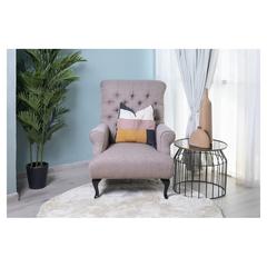 Pan Emirates Promo Fabric & Wood Accent Chair (79 x 94 x 104 cm)