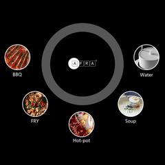 AFRA Japan 2-Zone Infrared Cooker, AF-3000ICBK (3000 W)