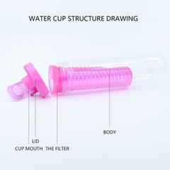 Fissman Infuser Plastic Water Bottle (800 ml)