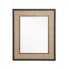 Pan Emirates Renard Dresser Mirror Rattan (Black & Natural)