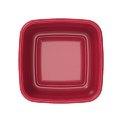 Cosmoplast Square Plastic Basin Tub (6 L, Red)