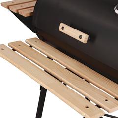 Royalford Charcoal Barbecue Grill Stand W/Wind Shield & Wheels, RF10370