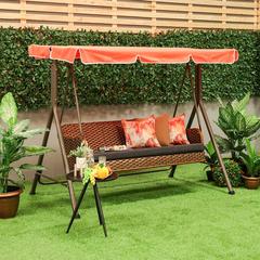 Palmera 3-Seater Rattan Swing W/Cushions Danube Home