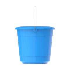 Cosmoplast EX Round Plastic Bucket W/Lid & Steel Handle (10 L, Light Blue)