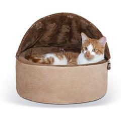 سرير حيوانات أليفة ذاتي التدفئة بغطاء للرأس كيه اند اتش بيت برودكتس (صغير)