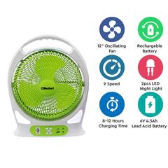 Nobel Rechargeable Box Fan, NBF128R (25 W)