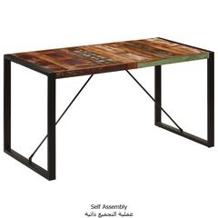 vidaXL Dining Table 140x70x75 cm Solid Reclaimed Wood