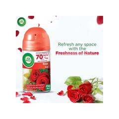 مجموعة معطر جو بخاخ أوتوماتيكي مع عبوة إعادة تعبئة فريشماتيك إير ويك (ورد ميدنايت ، 250 مل ، عبوة من قطعتين)