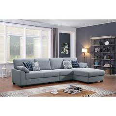 Terry 3-Seater Right Corner Fabric Sofa Set Danube Home