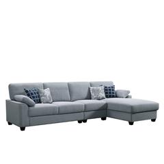 Terry 3-Seater Right Corner Fabric Sofa Set Danube Home