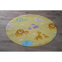 سجادة لعب للأطفال من أسفنج الفوم و بلاستيك PVC بتصميم حديقة حيوانات حول الإمارات (120 سم)