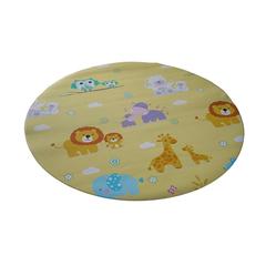 سجادة لعب للأطفال من أسفنج الفوم و بلاستيك PVC بتصميم حديقة حيوانات حول الإمارات (120 سم)