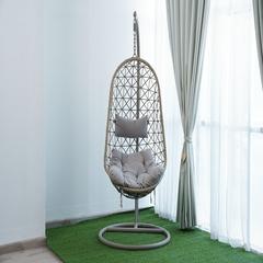 Cruella Single Seater Metal & Rattan Garden Hanging Cage Swing Pan Emirates