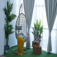 Cruella Single Seater Metal & Rattan Garden Hanging Cage Swing Pan Emirates