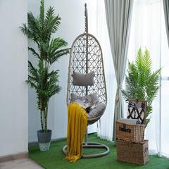 Cruella Single Seater Metal & Rattan Garden Hanging Cage Swing Pan Emirates
