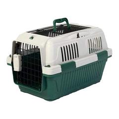 Nutra Pet Dog & Cat Carrier W/Open Grill Top (63 x 41 x 40 cm, Dark Green)