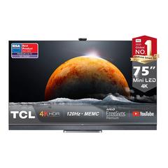 TCL 75" QLED 4K UHD Mini LED Android TV, 75C825