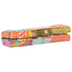 vidaXL Fabric Patchwork Pallet Sofa Cushion (120 x 80 x 39 cm, Multicolor)