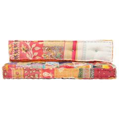 vidaXL Fabric Patchwork Pallet Sofa Cushion (120 x 80 x 39 cm, Multicolor)