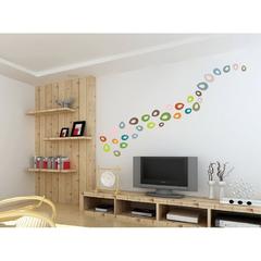 StickieArt Colorful Pebble Trail Wall Sticker (50 x 70 cm)