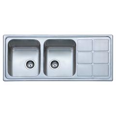 Milano Stainless Steel Kitchen Sink, Bl-894 (116 x 50 x 20 cm)