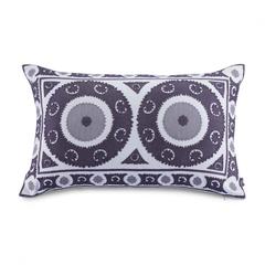 Pan Emirates Benton Embroidered Cushion Cover (40 x 65 cm, Charcoal)