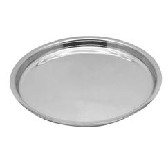 Raj Stainless Steel Round Dinner Plate (25 cm)