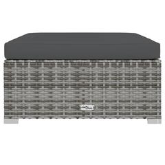 طقم كنب حديقة مع وسائد بولي راتان 7 قطع  70 × 70 × 60 سم فيدا إكس إل (رمادي)