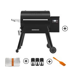 Traeger Ironwood 885 Wood Pellet Grill W/Lid, TFB89BLFC + Accessories Worth AED 245