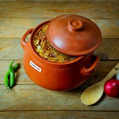 Olsenmark Traditional Cookware Clay Soup Pot W/Lid, OMCP6032 (23 cm, 3 L)