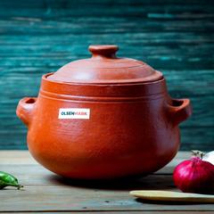 Olsenmark Traditional Cookware Clay Soup Pot W/Lid, OMCP6032 (23 cm, 3 L)