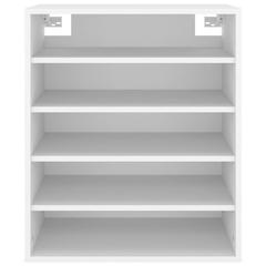 vidaXL Shoe Cabinet White 60x35x70 cm Engineered Wood