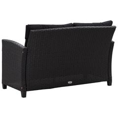 2 seater rattan deals sofa