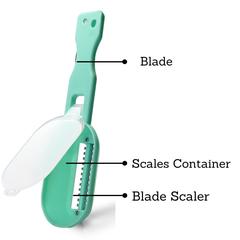 Fissman Plastic Fish Scaler W/Container (20 cm)