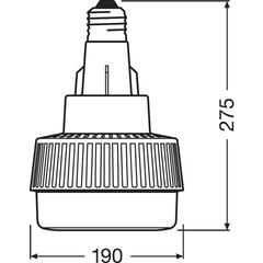 لمبة LED بقاعدة E40 أوسرام  (95 واط ، أبيض ساطع)