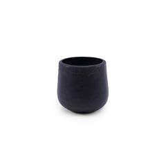 Apolline Aluminum Planter (19 x 18 cm, Black)