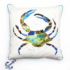 BiggDesign Anemoss Crab Pattern Cotton Pillow (40 x 40 cm)