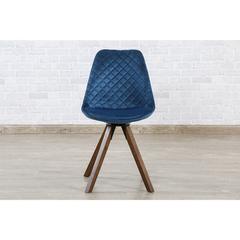 Pan Emirates Steppes Velvet & Wood Dining Chair (49 x 56 x 88 cm)
